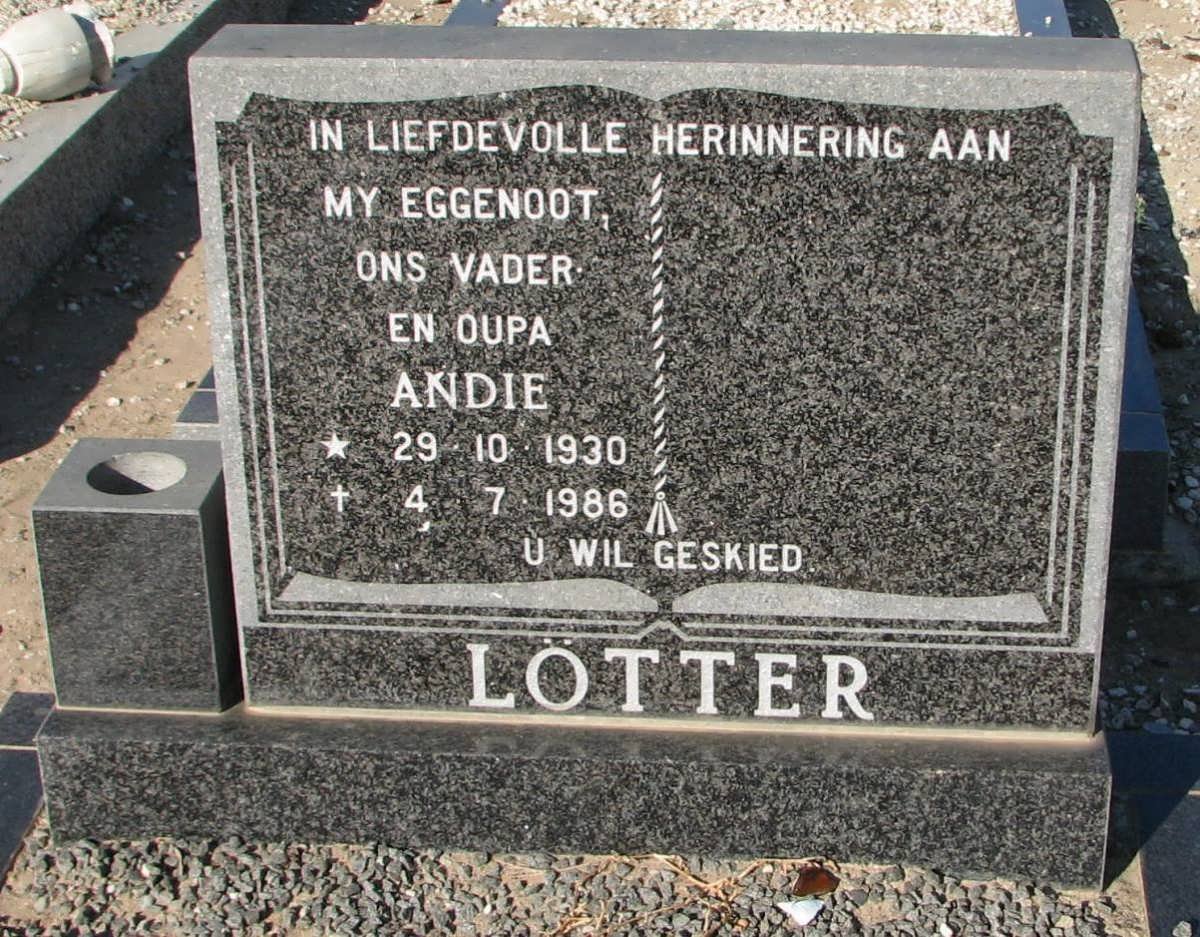 LOTTER Andie 1930-1986