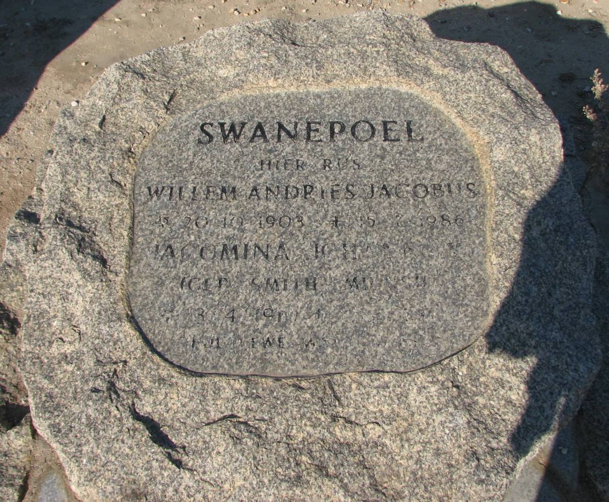 SWANEPOEL Willem Andries Jacobus 1903-1986 &amp; Jacomina Johanna SMITH