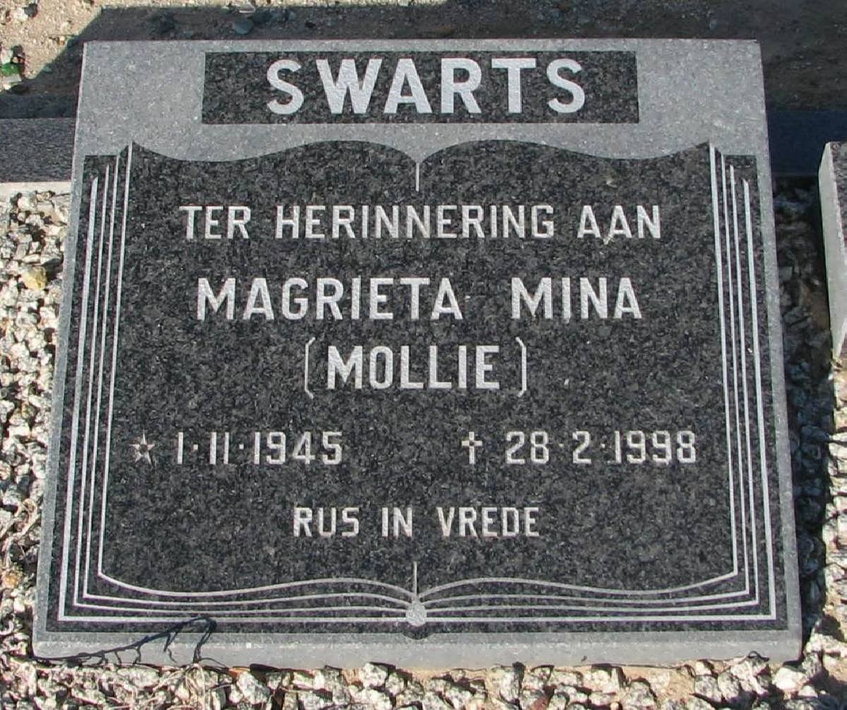 SWARTS Magrieta Mina 1945-1998