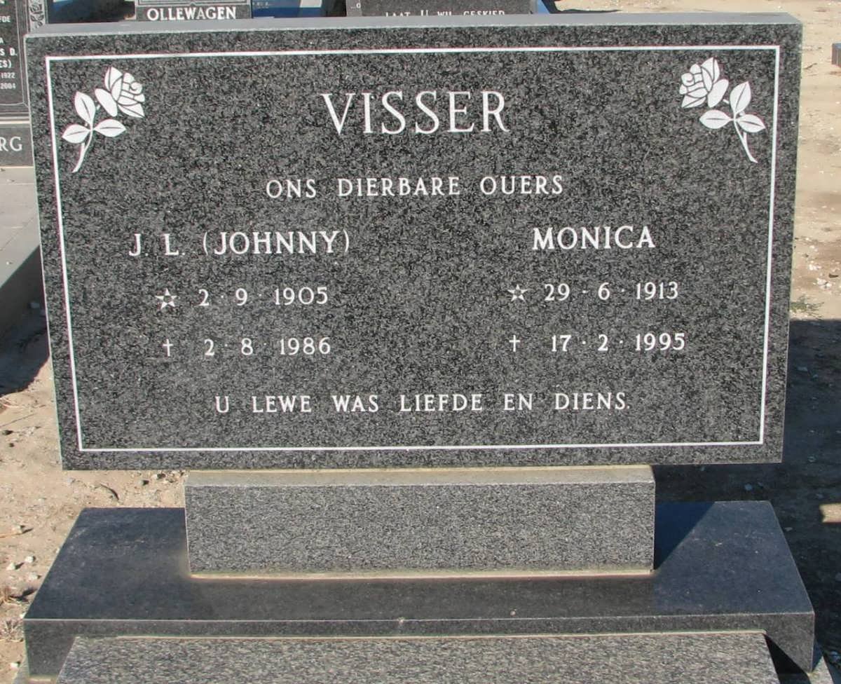 VISSER J.L. 1905-1986 &amp; Monica 1913-1995