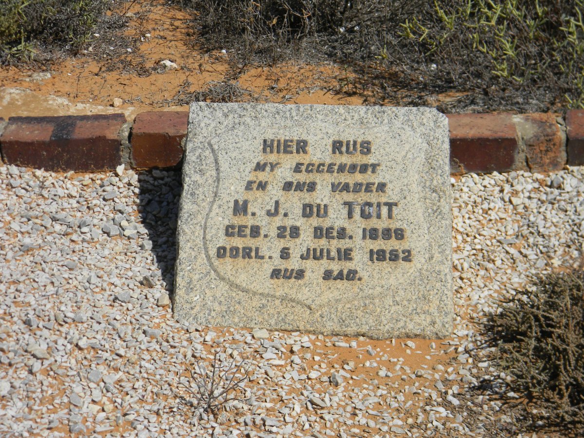 TOIT M.J., du 1896-1952