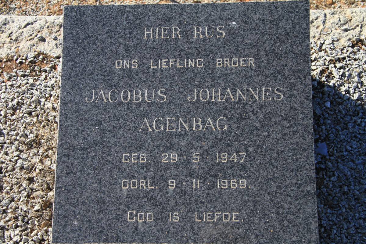 AGENBAG Johannes Jacobus 1947-1969