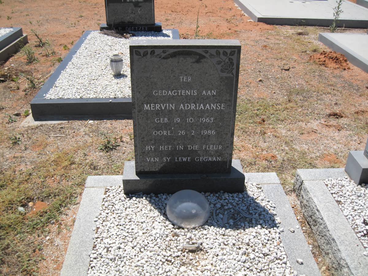 ADRIAANSE Mervin 1963-1986