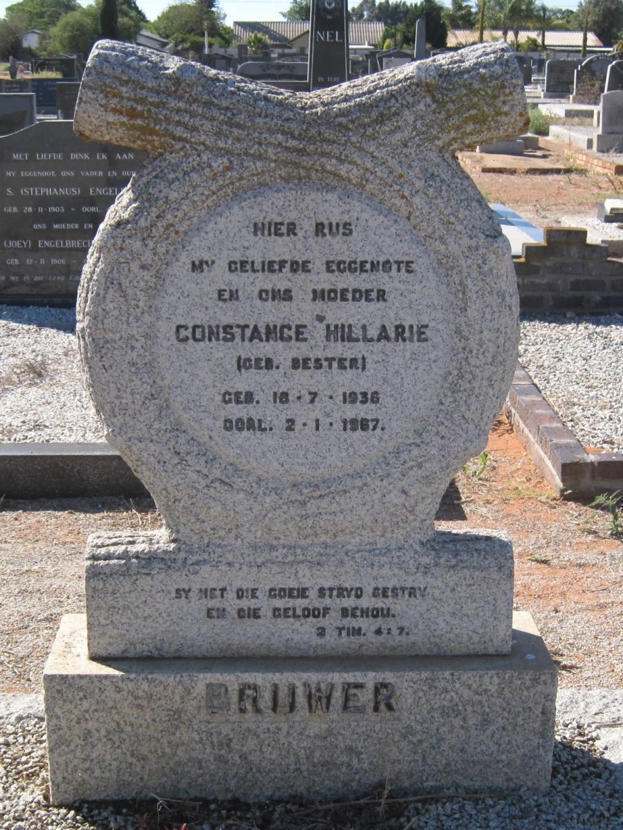BRUWER Contance Hillarie nee BESTER 1936-1967