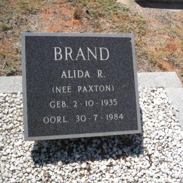 BRAND Alida R.  nee PAXTON 1935-1984