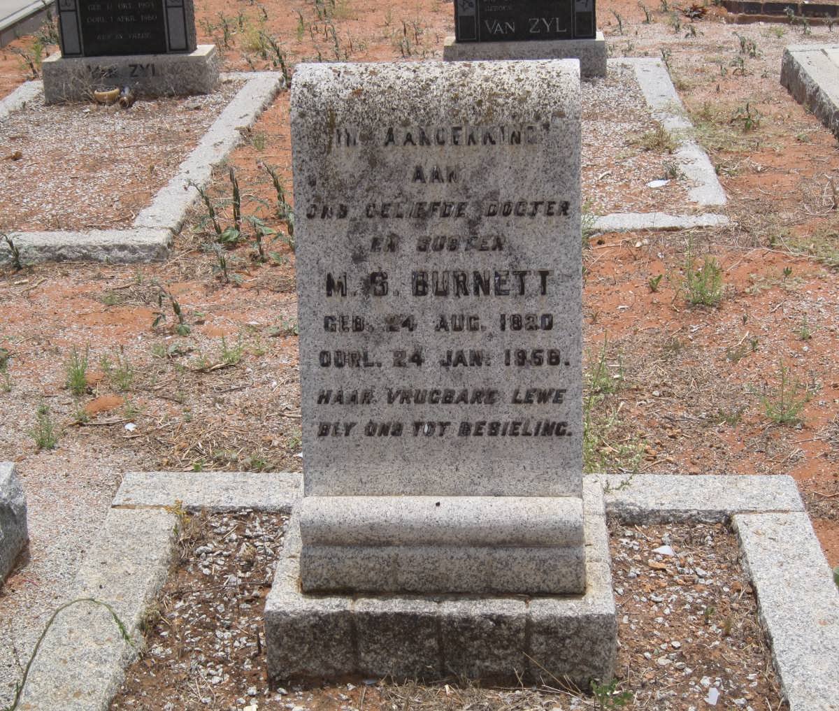 BURNETT M.S. 1920-1958