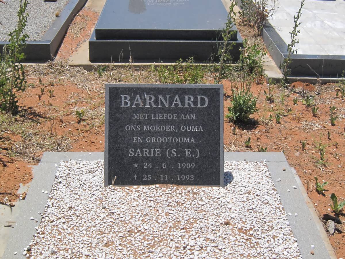 BARNARD S.E. 1909-1993