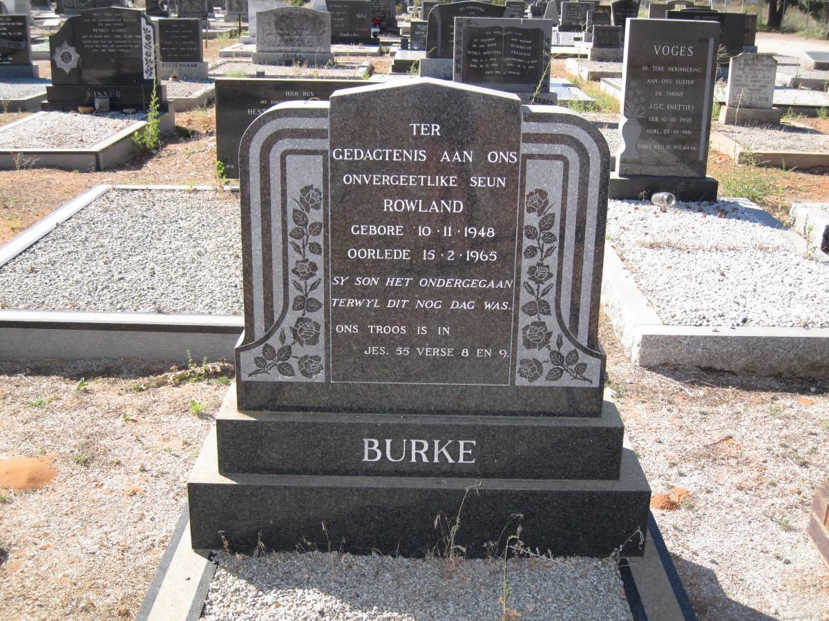 BURKE Rowland 1948-1965