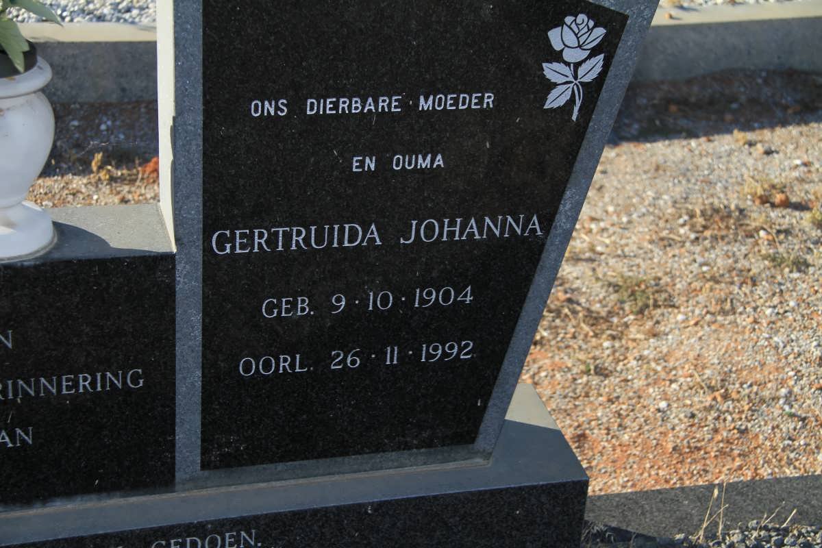 BRUYN Gertruida Johanna, de 1904-1992
