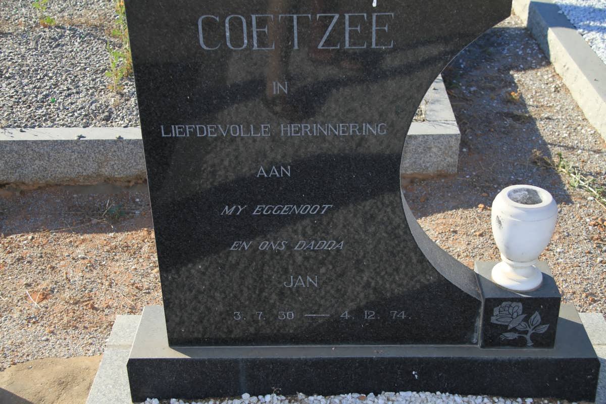 COETZEE Jan 1930-1974