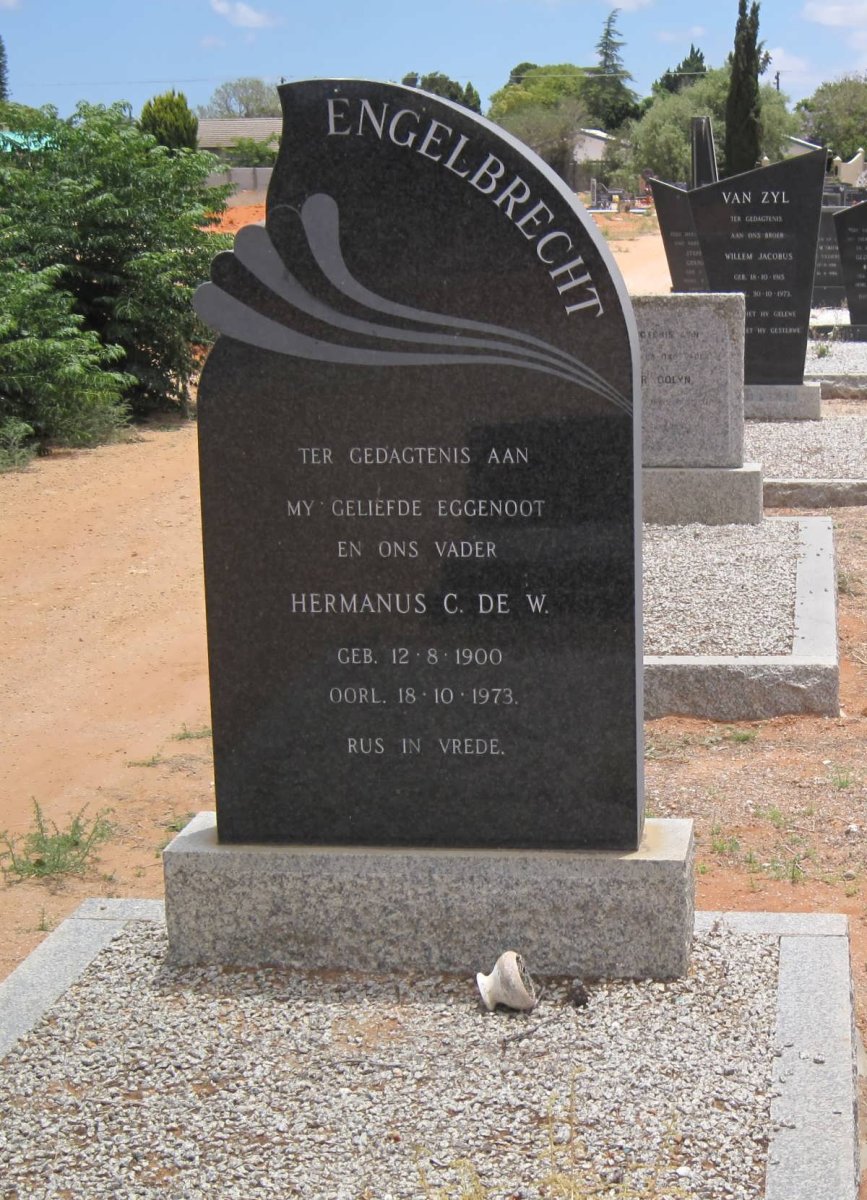 ENGELBRECHT Hermanus C. De W. 1900-1973
