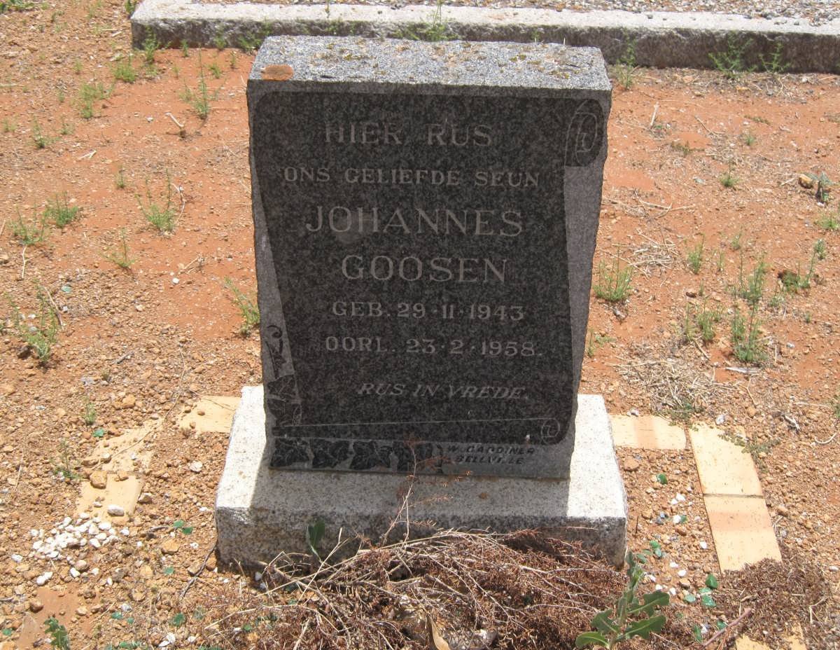 GOOSEN Johannes 1943-1958