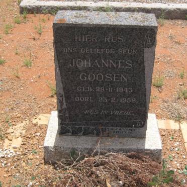 GOOSEN Johannes 1943-1958
