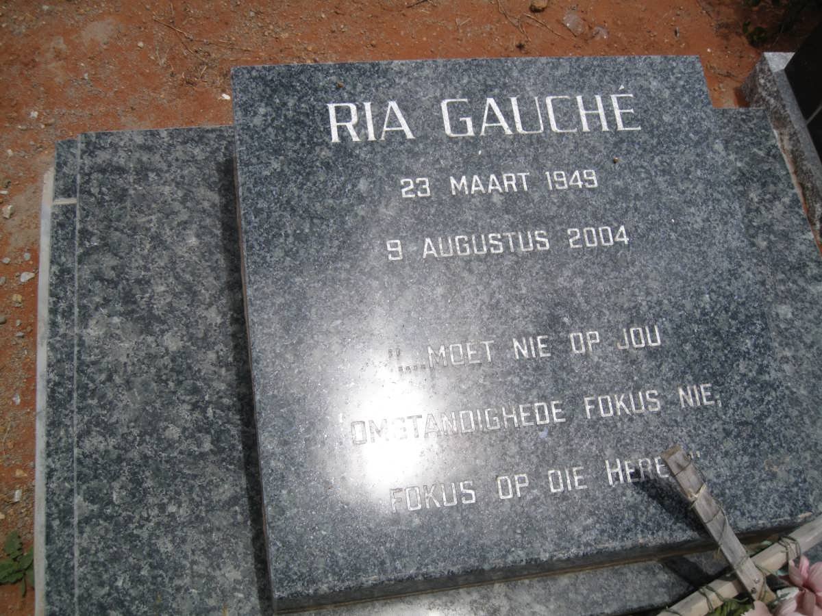 GAUCHÉ Ria 1949-2004