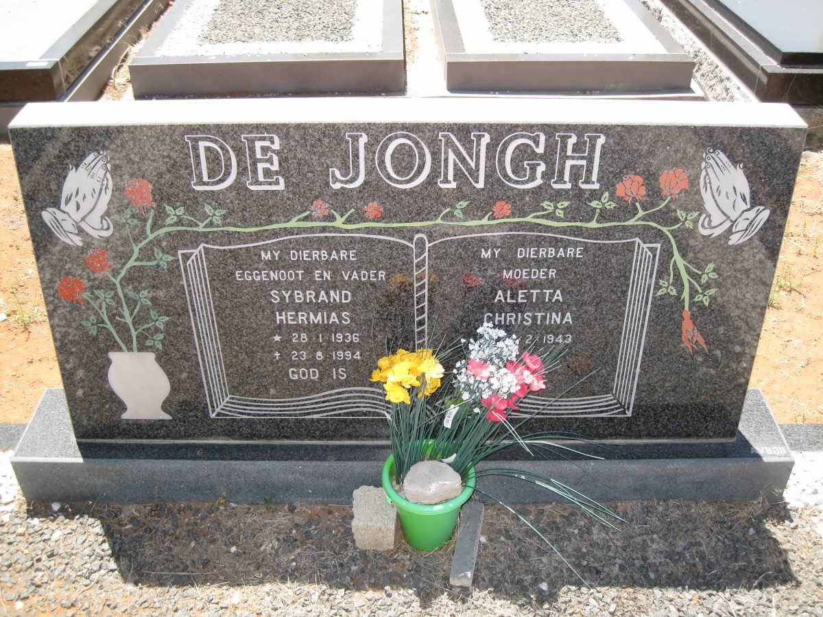 JONGH Sybrand Hermias, de 1936-1994 &amp; Aletta Christina 1943-