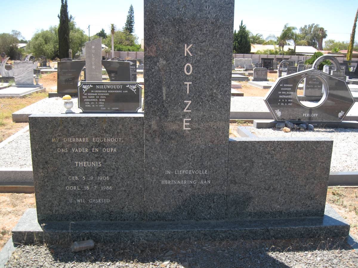 KOTZE Theunis 1906-1986