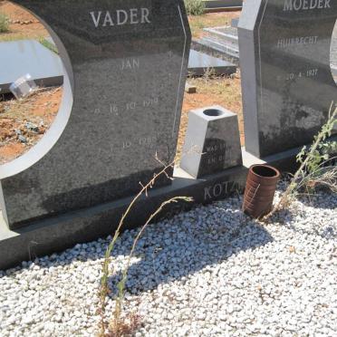 KOTZE Jan 1919-1988 &amp; Huibrecht 1927-