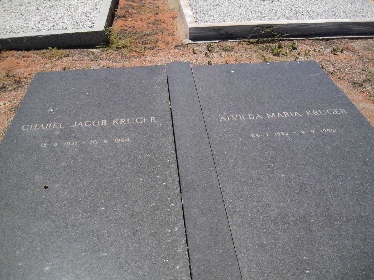 KRUGER Charel Jacob 1931-1984 &amp; Alvilda Maria 1933-1990