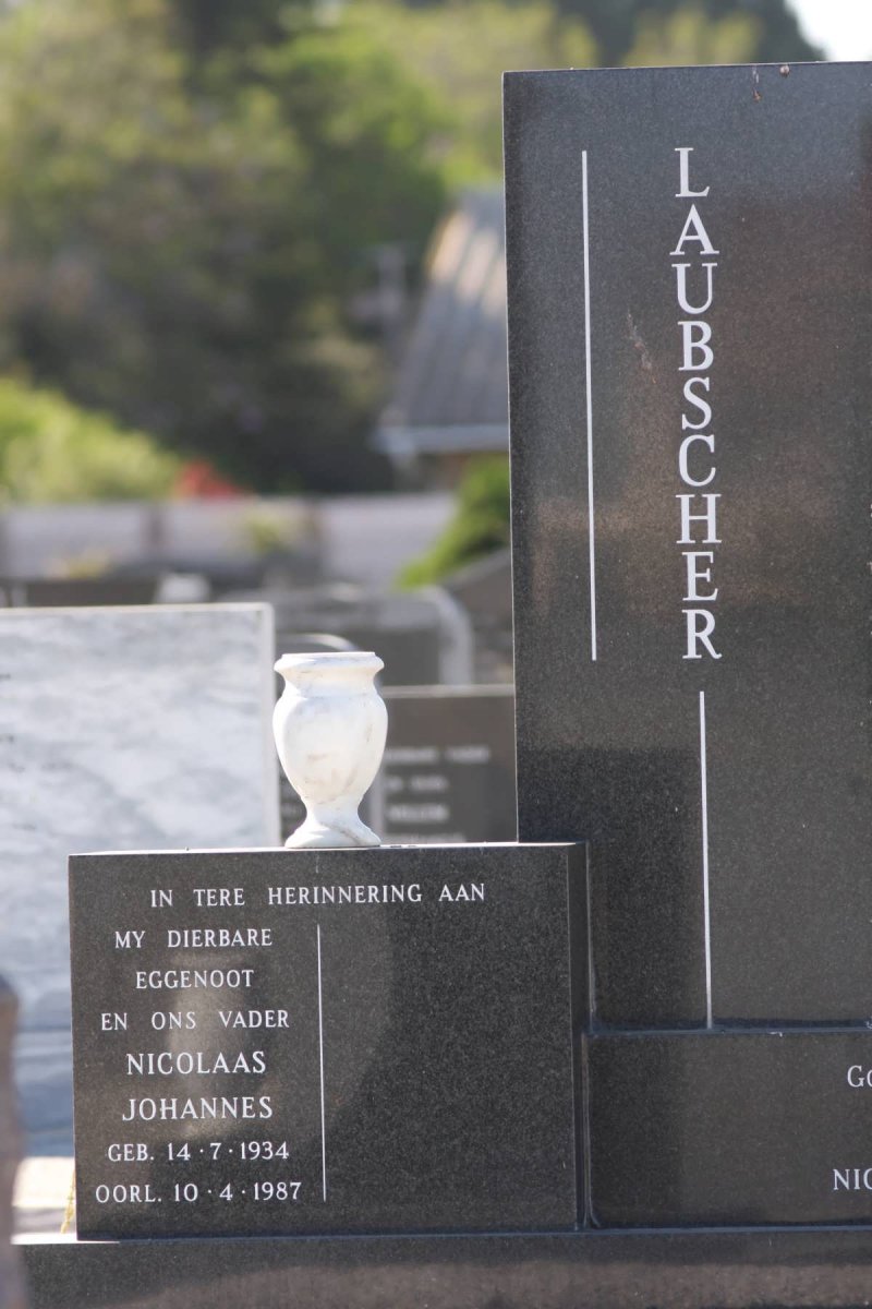 LAUBSCHER Nicolaas Johannes 1934-1987