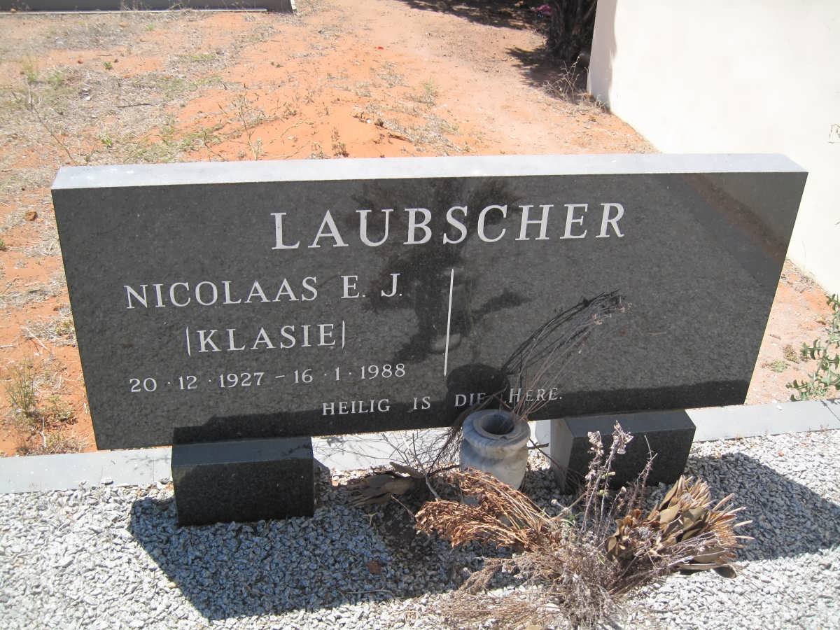 LAUBSCHER Nicolaas E.J. 1927-1988