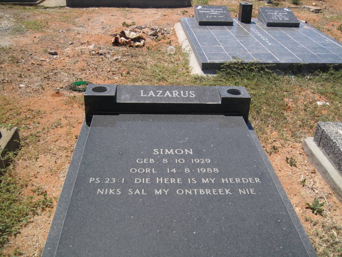 LAZARUS Simon 1929-1988