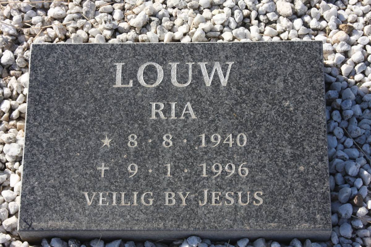 LOUW Ria 1940-1996