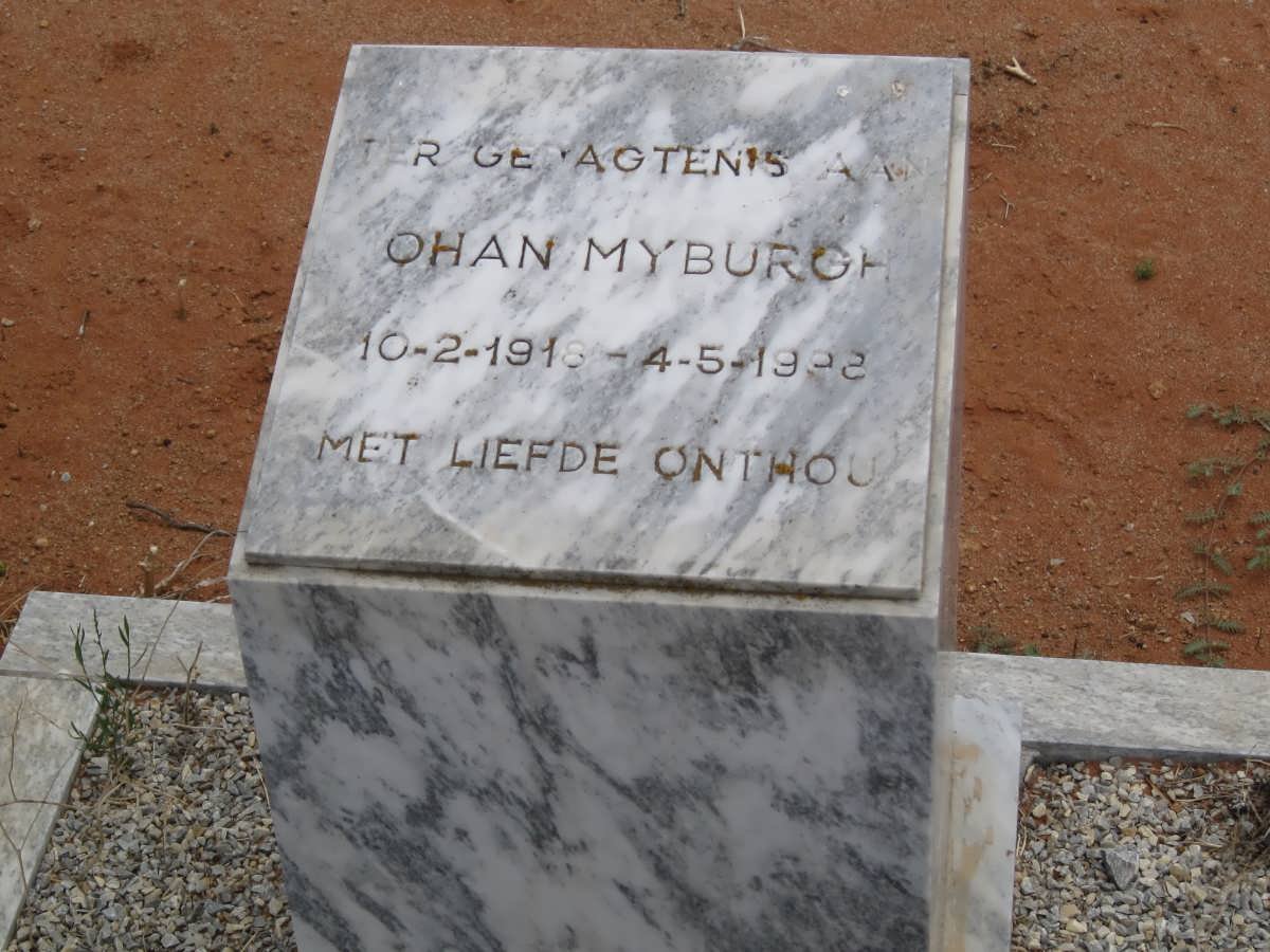 MYBURGH Johan 1918-1998