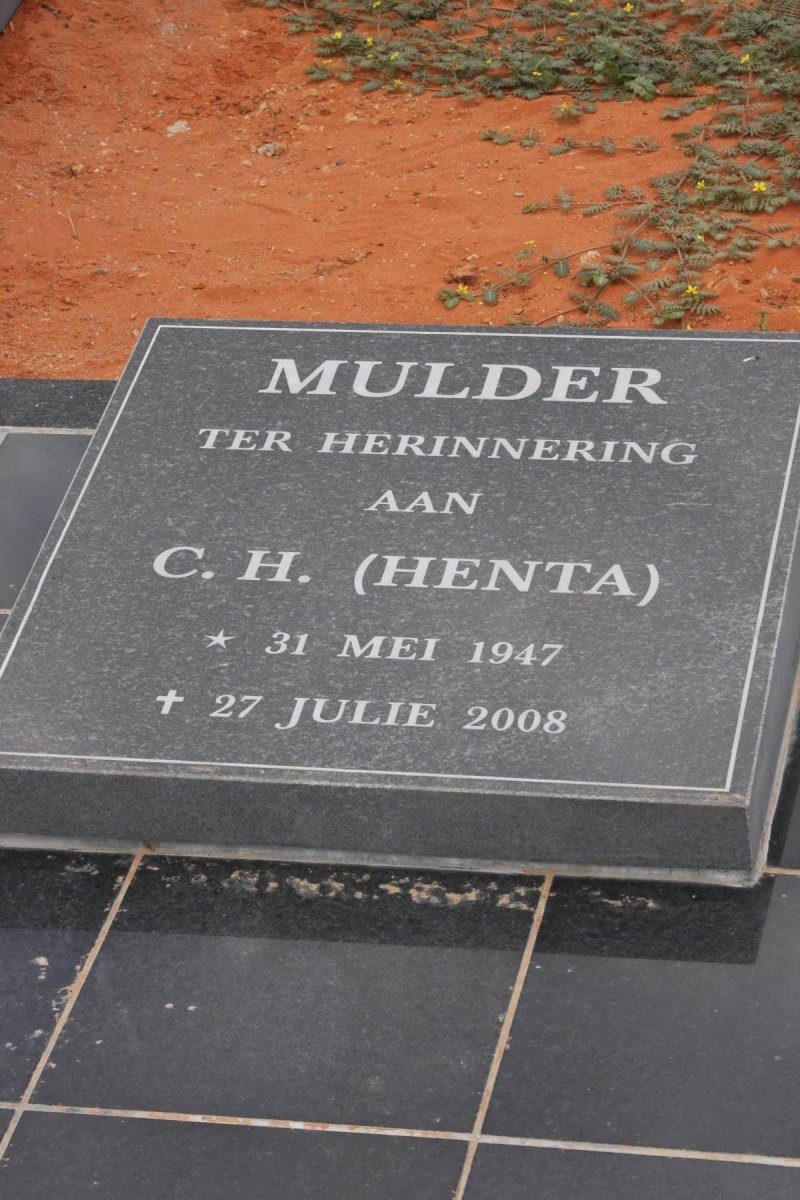 MULDER C.H. 1947-2008