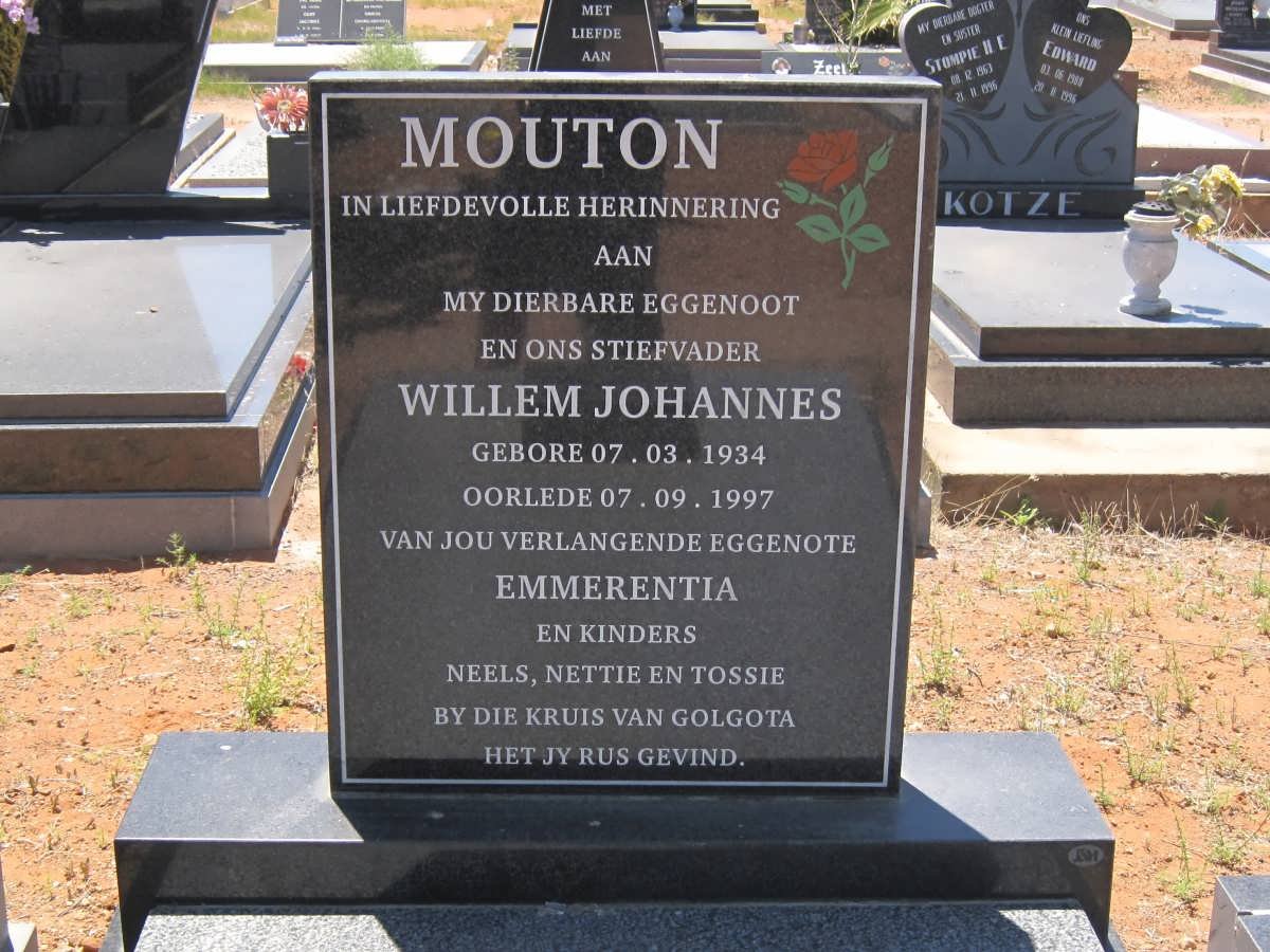 MOUTON Willem Johannes 1934-1997