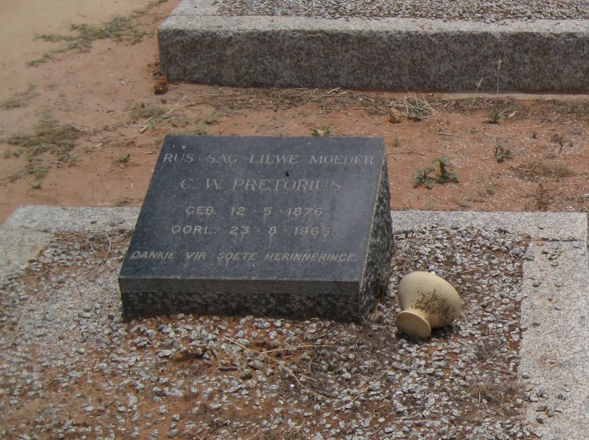 PRETORIUS C.W. 1876-1965