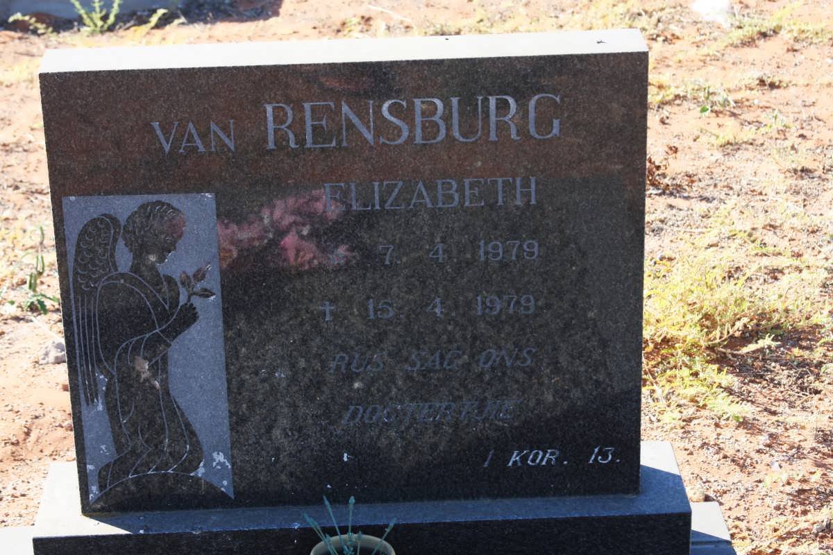 RENSBURG Elizabeth, van 1979-1979