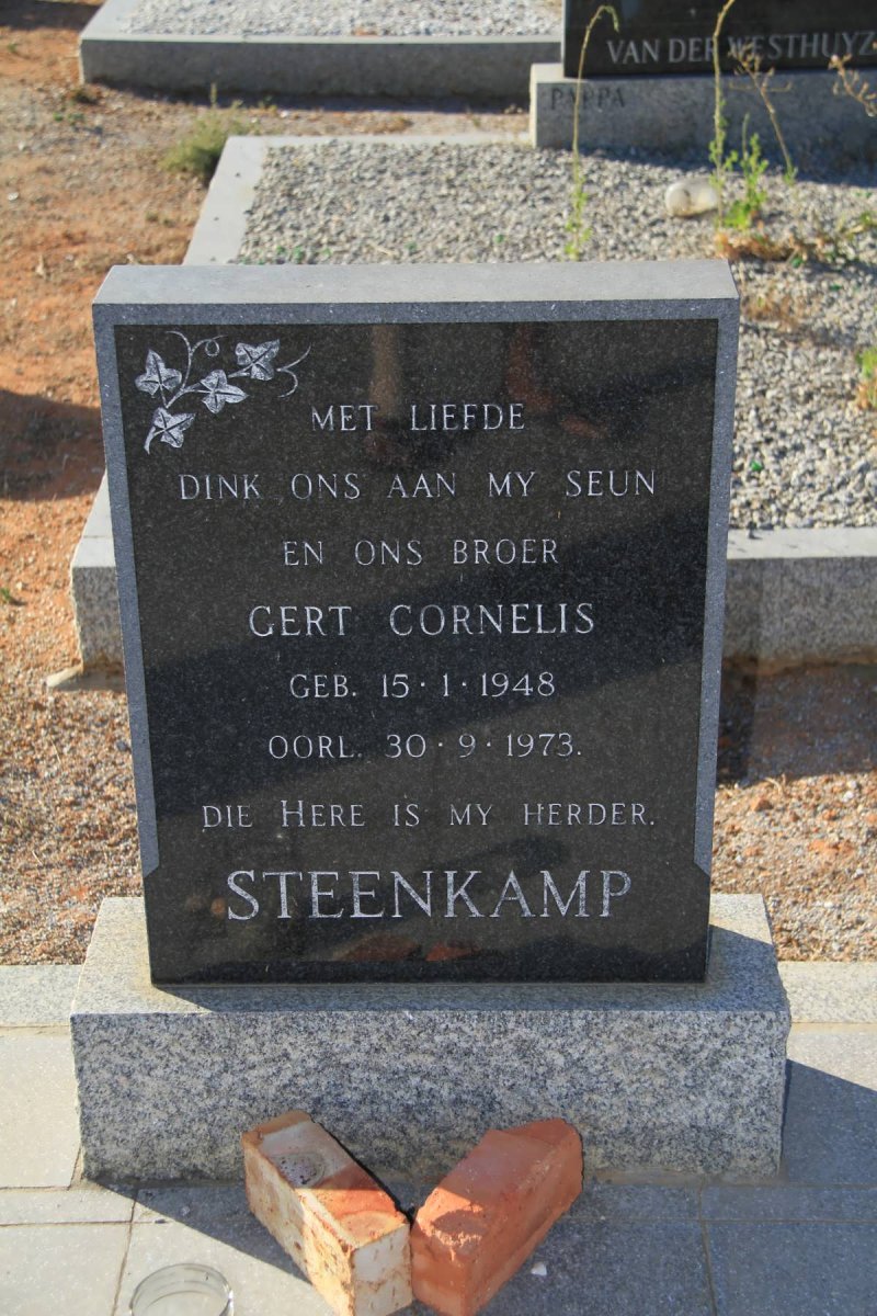 STEENKAMP Gert Cornelis 1948-1973