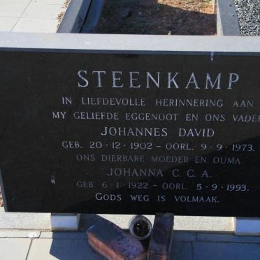 STEENKAMP Johannes David 1902-1973 &amp; Johanna C.C.A. 1922-1993