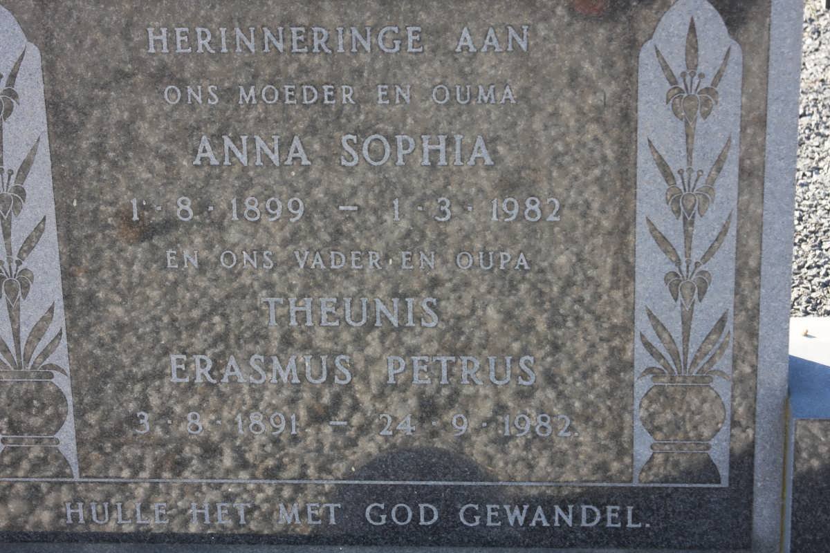SMIT Theunis Erasmus Petrus 1891-1982 &amp; Anna Sophia 1899-1982