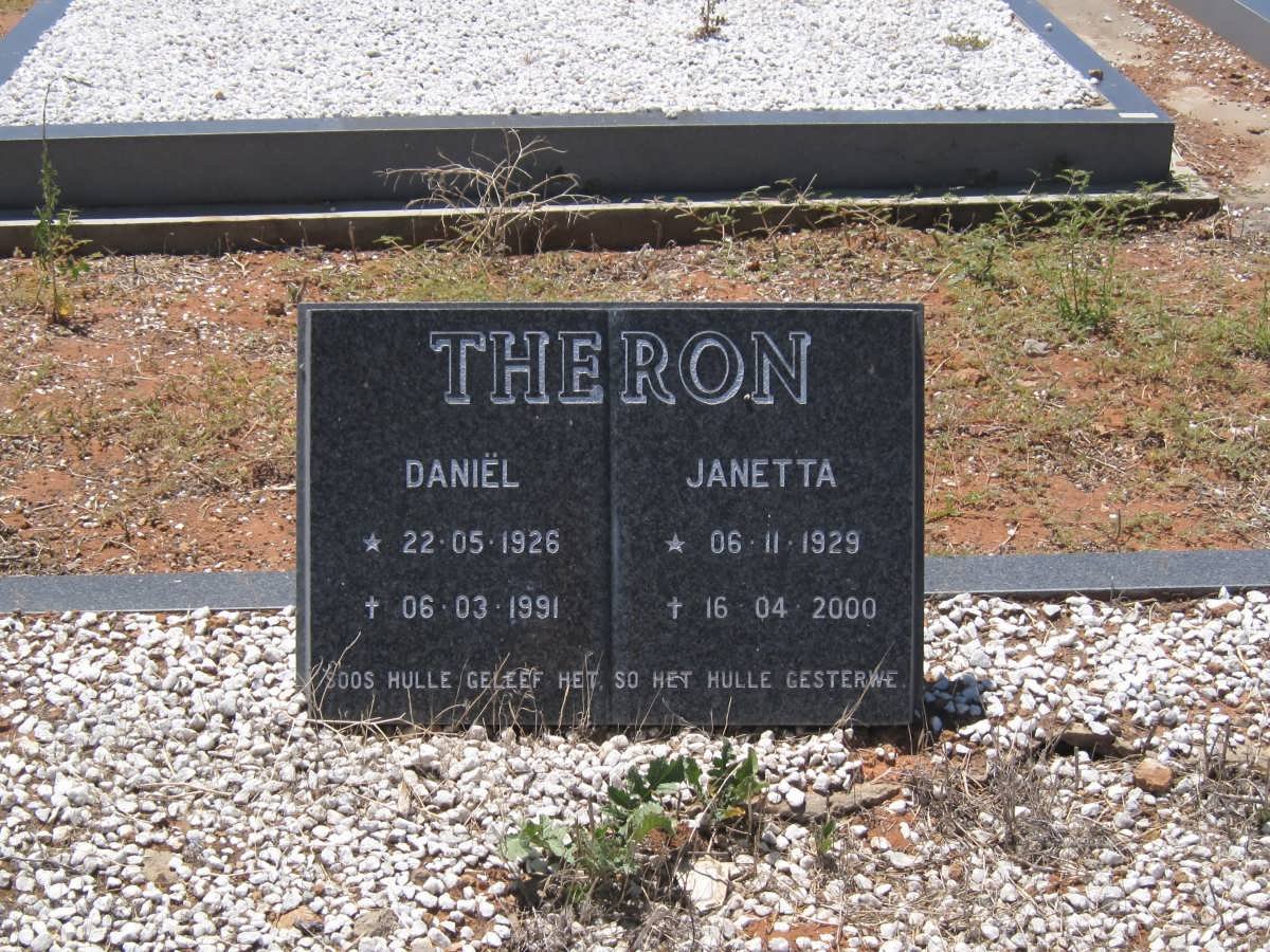 THERON Daniël 1926-1991 &amp; Janetta 1929-2000