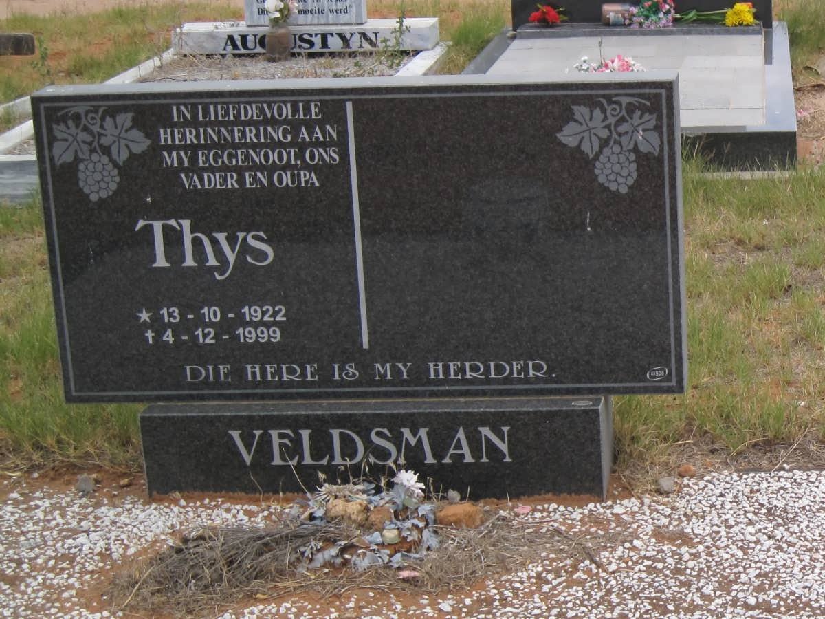 VELDSMAN Thys 1922-1999