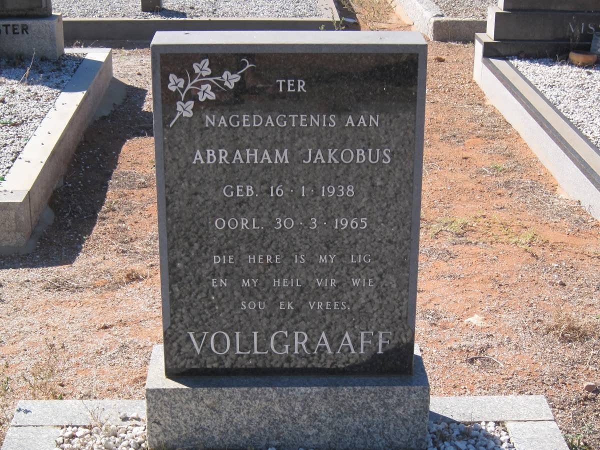 VOLLGRAAF Abraham Jakobus 1938-1965
