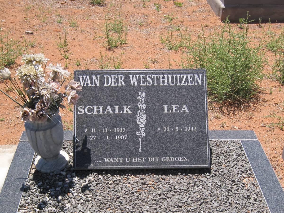 WESTHUIZEN Schalk, van der 1937-1997 &amp; Lea 1942-