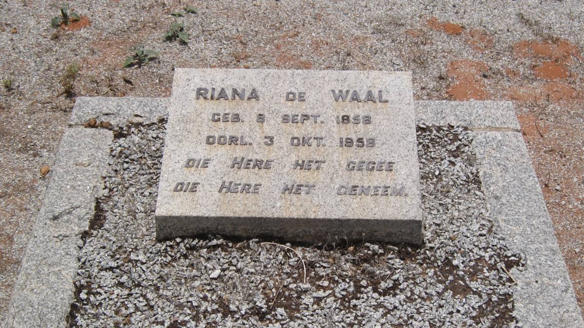 WAAL Riana, de 1958-1958