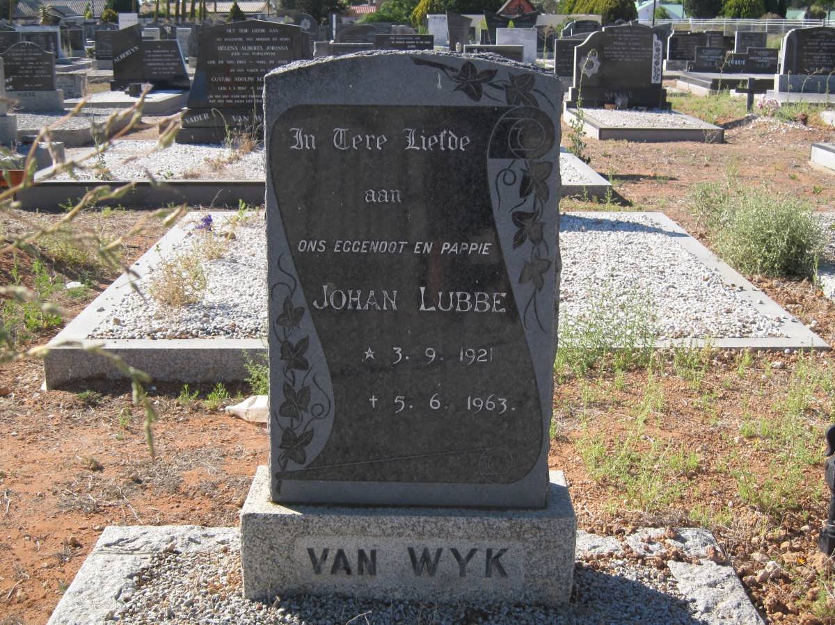 WYK Johan Lubbe, van 1921-1963