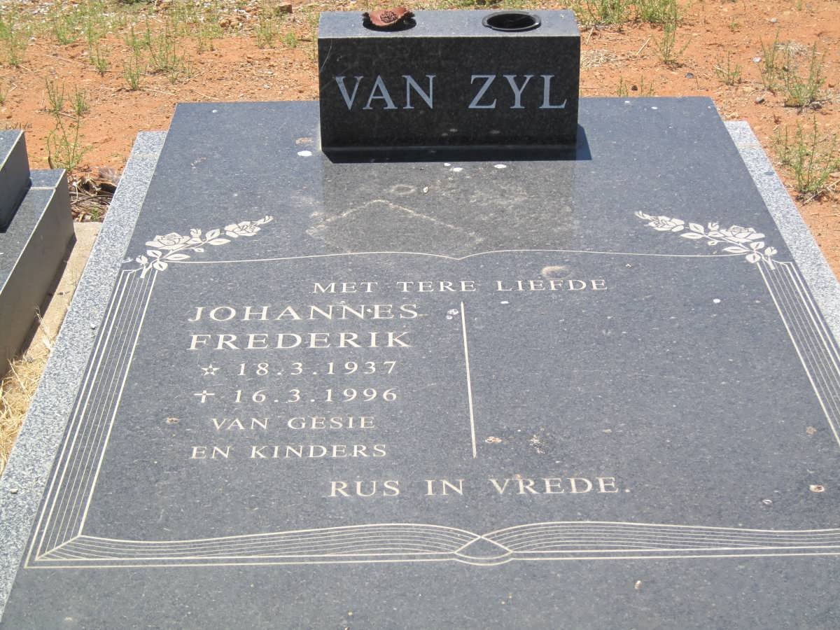 ZYL Johannes Frederik, van 1937-1996