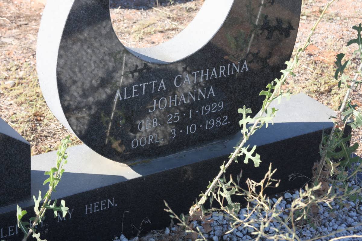 ZYL Aletta Catharina Johanna, van 1929-1982