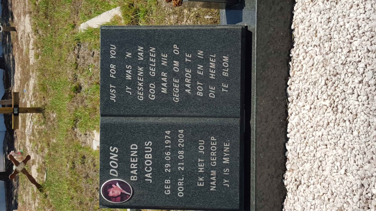 DONS Barend Jacobus 1974-2004