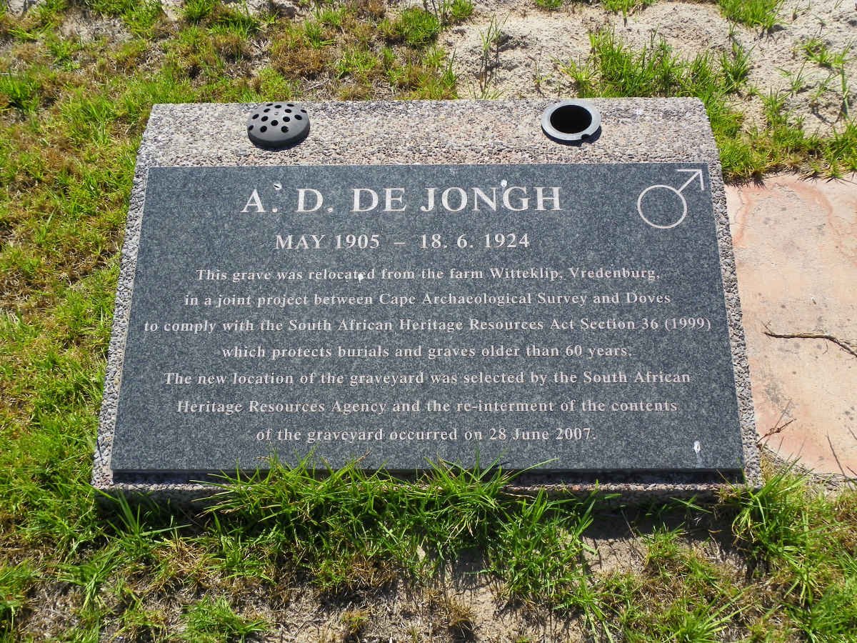 JONGH A.D., de 1905-1924