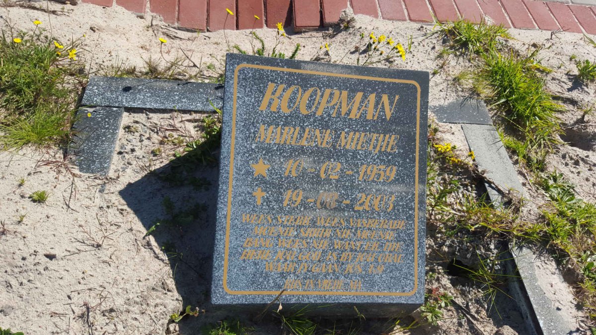 KOOPMAN Marlene Mietjie 1959-2003
