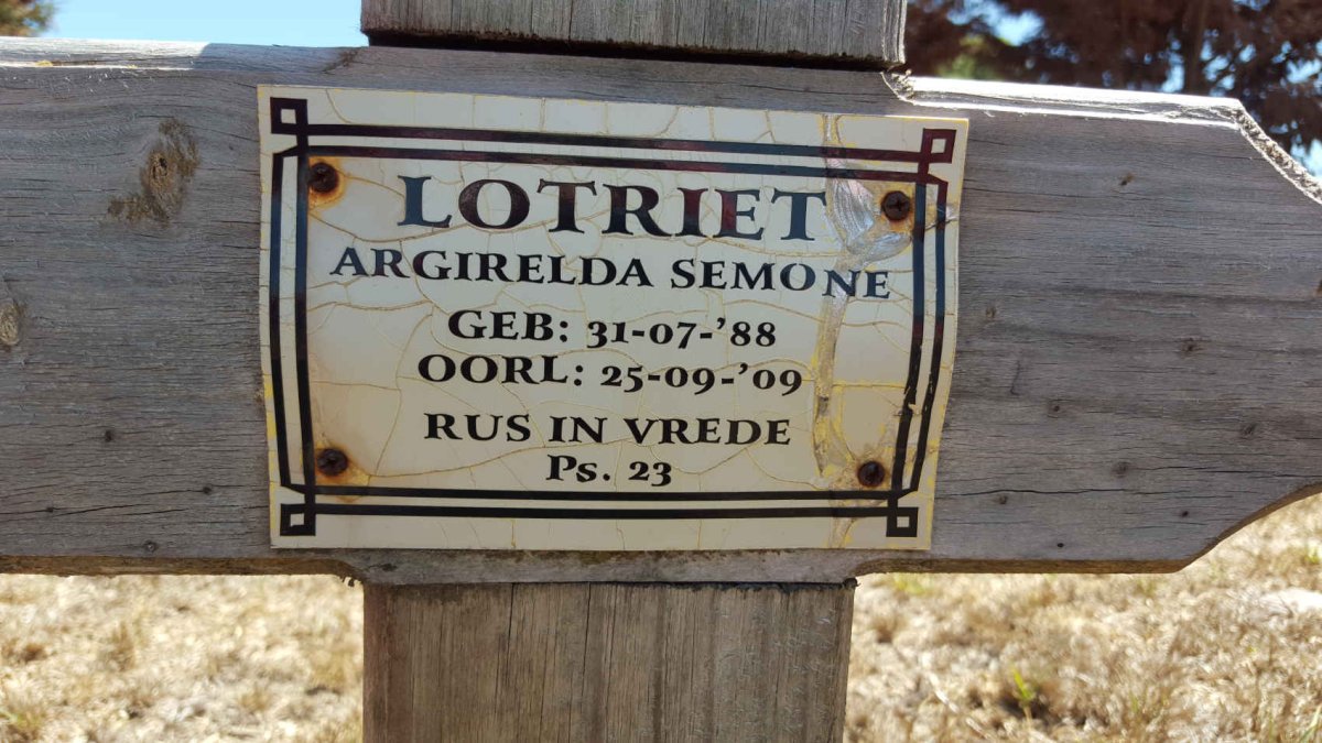 LOTRIET Argirelda Semone 1988-2009