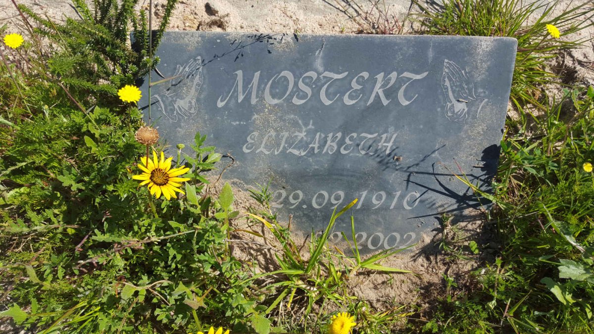 MOSTERT Elizabeth 1910-2002