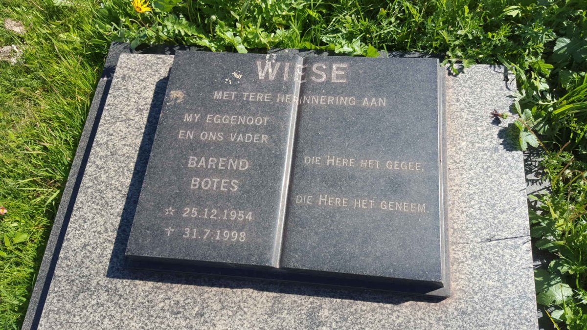 WIESE Barend Botes 1954-1998