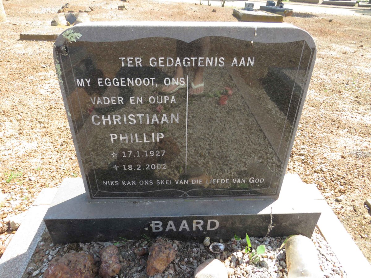 BAARD Christiaan Phillip 1927-2002