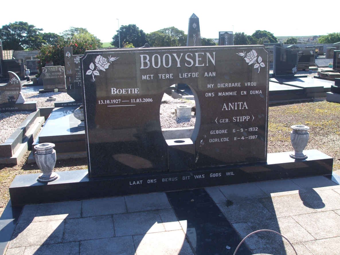 BOOYSEN Boetie 1927-2006 &amp; Anita STIPP 1932-1987